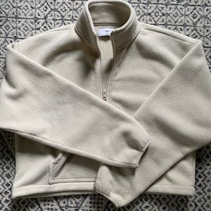 Aritzia TNA Lena Fleece Sweater/Quarter Zip!